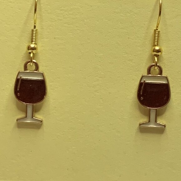Wine Earring, Alcohol Earring, Drink Earring, Funny Food Earring, Gift Idea - Picture 7 of 7